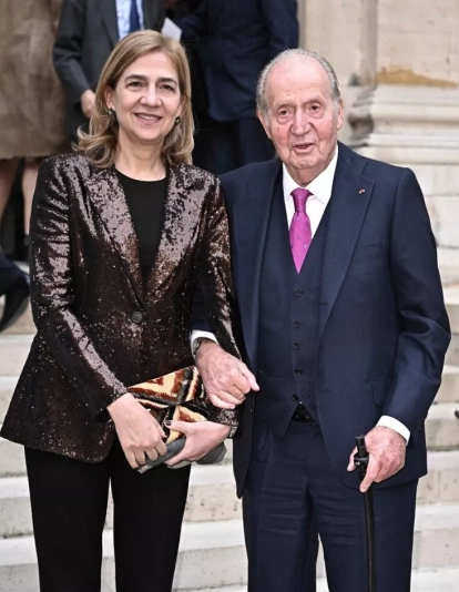 La infanta Cristina y Juan Carlos I