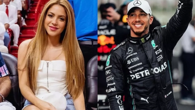 Shakira y Lewis Hamilton