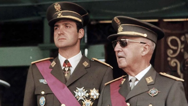 Juan Carlos I y Franco