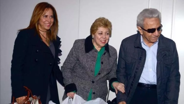 Lucila Mebarak junto a sus padres