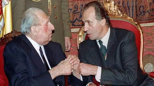 Don Juan de Borbón y Juan Carlos I