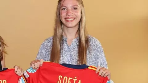 La infanta Sofía es una enamorada del fútbol