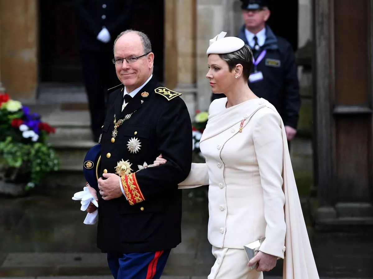 Charlene de Mónaco en la Coronación de Carlos III