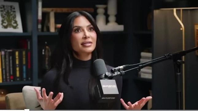 Kim Kardashian en un Podcast